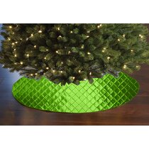 Green mini tree top skirt